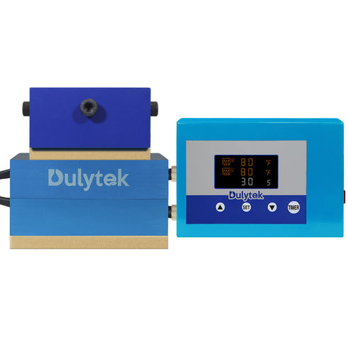 Dulytek® Retrofit Rosin Heat Plate Kit, 3" x 5" Food-Grade Anodized Aluminum Dual Heating Plates, for 3 - 15 Ton Shop Presses